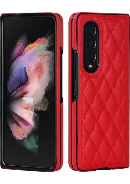 Uygulanan Samsung Galaxy Z Fold 4 Elmas Kafes Cep Telefonu Kılıfları Kılıfı