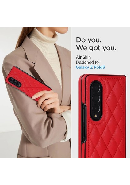 Uygulanan Samsung Galaxy Z Fold 4 Elmas Kafes Cep Telefonu Kılıfları Kılıfı