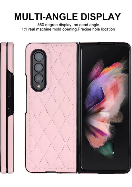 Uygulanan Samsung Galaxy Z Fold 4 Elmas Kafes Cep Telefonu Kılıfları Kılıfı modelleri