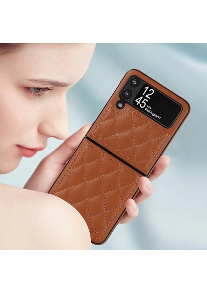 Uygulanan Samsung Galaxy Z Flip 4 Elmas Kafes Cep Telefonu Kılıfları Kılıfı fiyatları