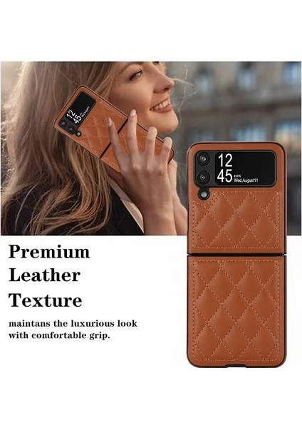 Uygulanan Samsung Galaxy Z Flip 4 Elmas Kafes Cep Telefonu Kılıfları Kılıfı modelleri