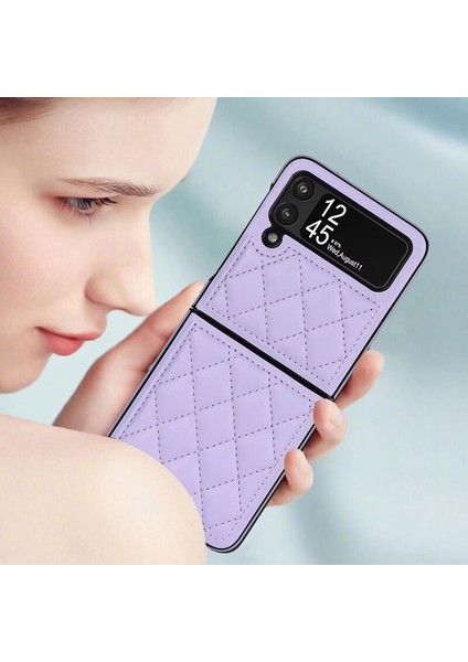 Uygulanan Samsung Galaxy Z Flip 4 Elmas Kafes Cep Telefonu Kılıfları Kılıfı(Yurt Dışından) fiyatları