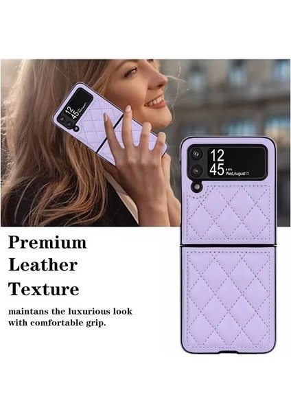 Uygulanan Samsung Galaxy Z Flip 4 Elmas Kafes Cep Telefonu Kılıfları Kılıfı(Yurt Dışından) modelleri