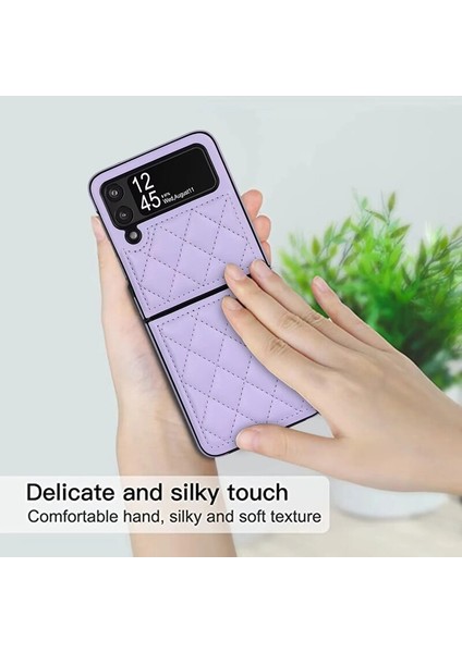 Uygulanan Samsung Galaxy Z Flip 4 Elmas Kafes Cep Telefonu Kılıfları Kılıfı(Yurt Dışından) fırsatları