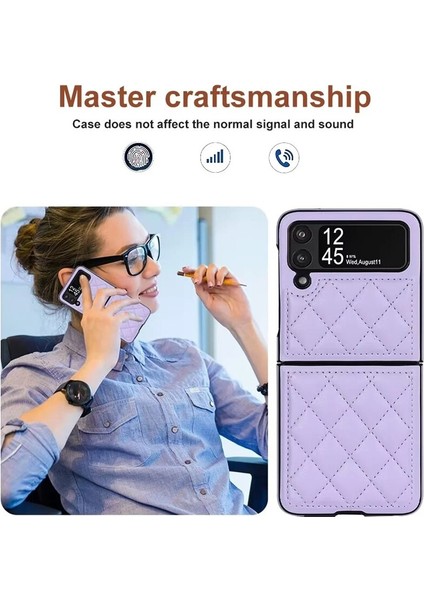 Uygulanan Samsung Galaxy Z Flip 4 Elmas Kafes Cep Telefonu Kılıfları Kılıfı(Yurt Dışından) indirimleri