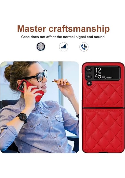 Uygulanan Samsung Galaxy Z Flip 3 Elmas Kafes Cep Telefonu Kılıfları Kılıfı indirimleri