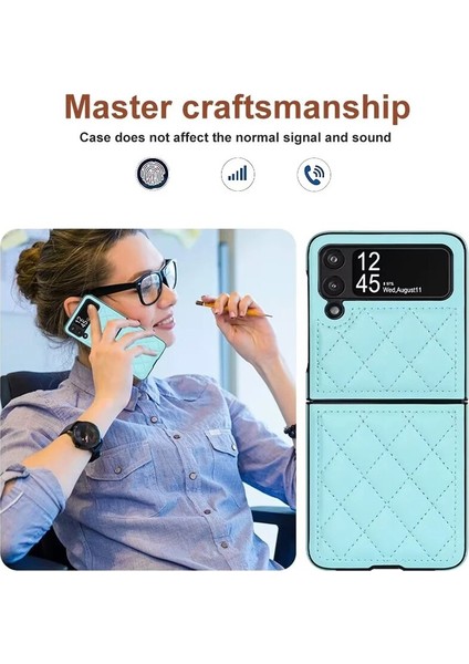 Uygulanan Samsung Galaxy Z Flip 3 Elmas Kafes Cep Telefonu Kılıfları Kılıfı(Yurt Dışından) indirimleri
