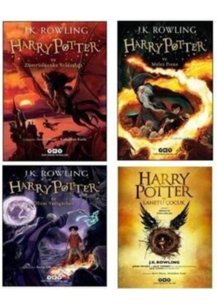 Harry Potter ve Zümrüdüanka Yoldaşlığı - Melez Prens - Ölüm Yadigârları - Lanetli Çocuk Set 5678