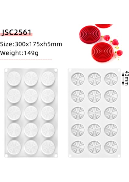 Profesyonel 15 Li Spiral Pasta Kek Kalıbı fiyatları