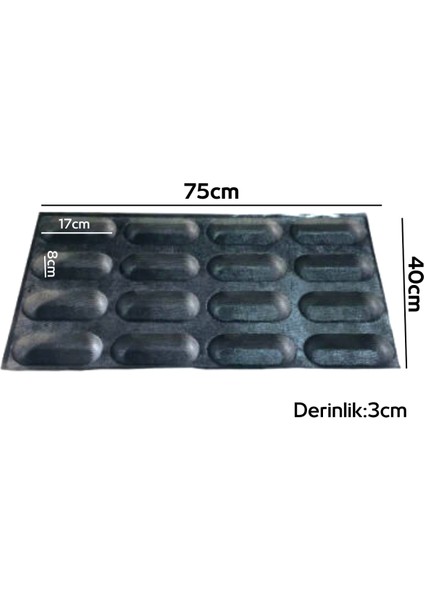 Delikli 16 Lı Baton Silikon Kalıp 40CM*60CM fiyatları
