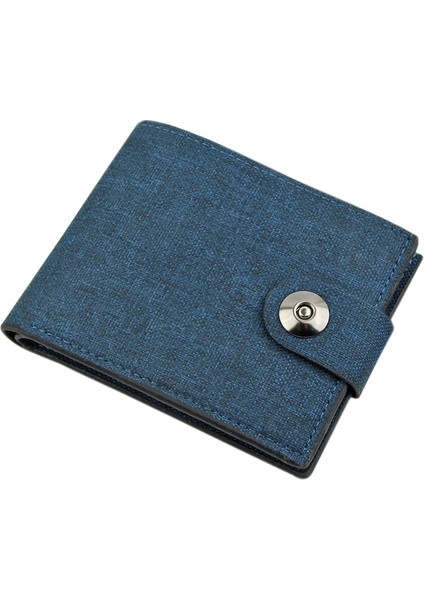 Cüzdan Erkek Moda Tuval Fold Kısa Çanta Eğlence Taşınabilir Sikke Para Klip Kart Sahibinin (Yurt Dışından)