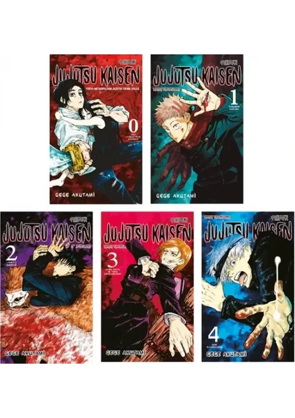 Jujutsu Kaisen (0-1-2-3-4) 5'li Manga Seti