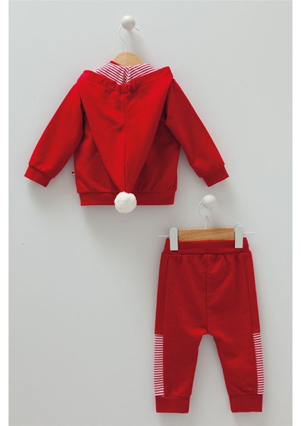 Caramel Baby 8447 Bebek Yılbaşı Kapşonu Kukuletalı 3 Lü Takım