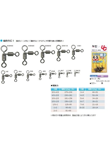 Rolling Swivel Oyako Ikiz Fırdöndü 5×6