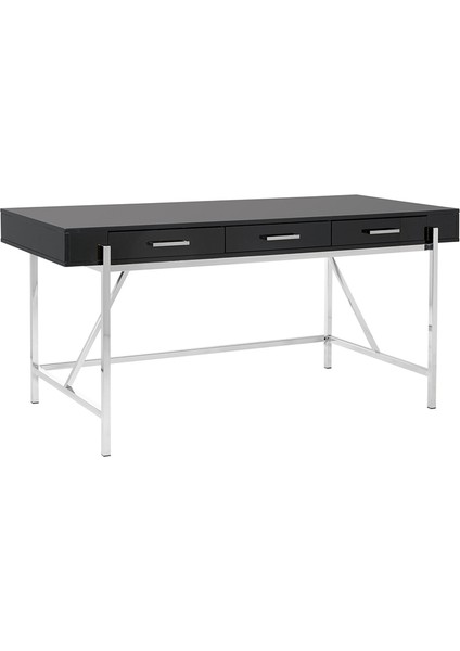 Mandy Paslanmaz Metal Siyah Çalışma Masası fırsatları