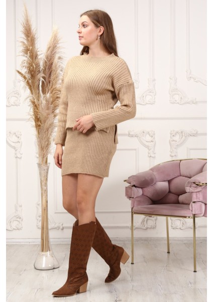 Kendinden Yakalı Fitilli Kazak modelleri