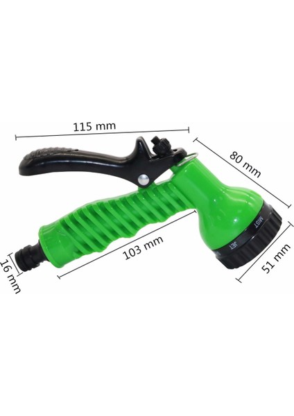 Yüksek Basınçlı Su Tabancası Bahçe Sprey Sulama Sulama Püskürtme Tabancası Araba Yıkama Aletleri Sisleme Nozulları (Yurt Dışından) fiyatları