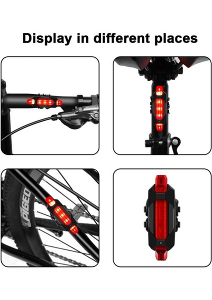 Dağ Bisikleti Güvenlik Uyarısı Ön ve Arka Yanıp Sönen Işık (Yurt Dışından) fırsatları