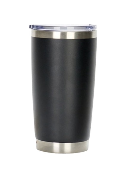 20OZ Araba Su Bardağı Çift Paslanmaz Çelik Termos Açık Taşınabilir Su Bardağı Hediye (Yurt Dışından)
