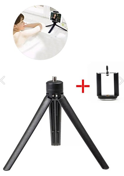 Üçgen Ayaklı Telefon Kamera Fotoğraf Makine Tutucu Tripod Ayak