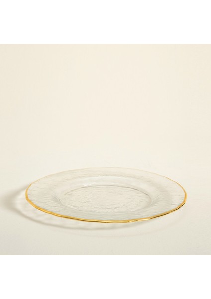 Ice Tabak 22 cm Transparan/altın