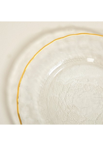 Ice Tabak 22 cm Transparan/altın modelleri