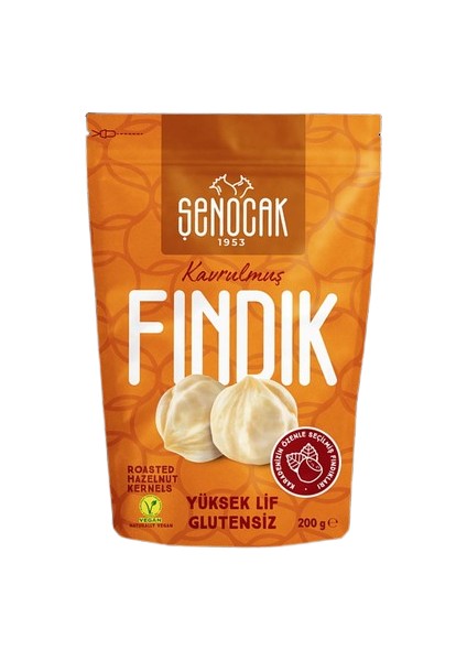 Kavrulmuş Fındık Paket 200 gr