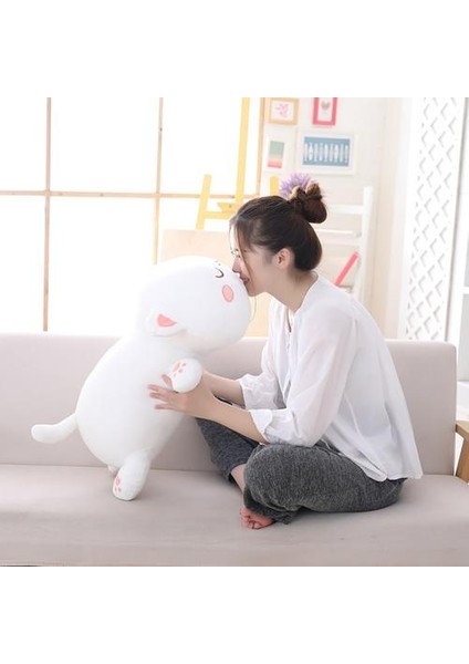 50 cm Kedi Peluş Oyuncak - Beyaz (Yurt Dışından) modelleri