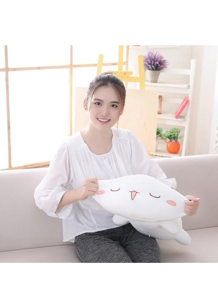50 cm Kedi Peluş Oyuncak - Beyaz (Yurt Dışından) fırsatları