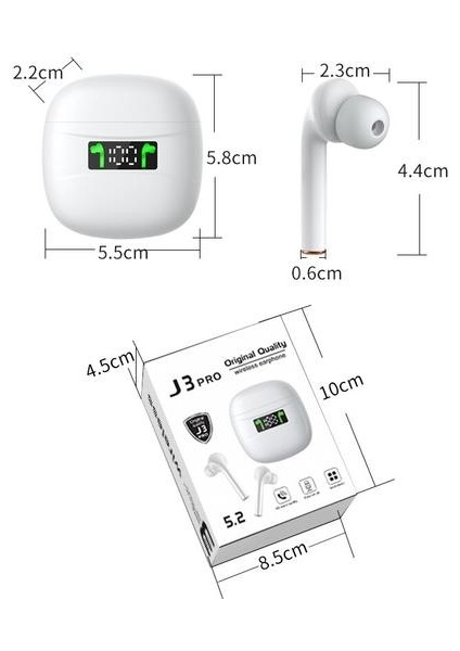 J3 Pro Tws Bluetooth Kulaklık 5.2 Kablosuz Kulakiçi Stereo Spor Su Geçirmez Kulaklık Handsfree Telefon Hd Oyun Spor Kulakiçibuetooth Kulaklık Kulaklıklar fiyatları