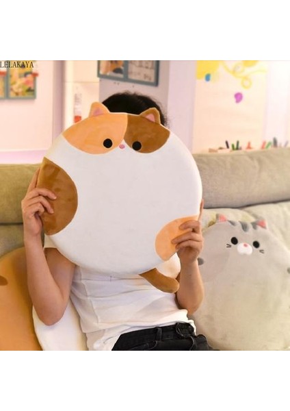 40 cm Sevimli Hayvanlar Karikatür Kedi Shiba Inu Yuvarlak Şekil Sandalye Koltuk Yastık Kanepe Dekorasyon Hediye Peluş Yumuşak Yastık Oyuncaklar Geri Yastık Bebek | Peluş Yastıklar