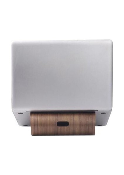 Vogue Ahşap Laptop Soğutma Pedi Standı Ahşap Soğutucu Tutucu Braketi Dock Evrensel MacBook Air Pro Retina Için iPad Için | Telefon Sahipleri ve standları (Siyah) fırsatları