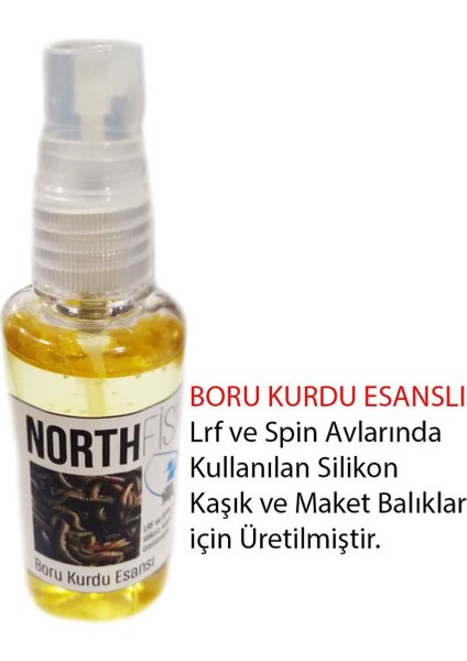 Boru Kurdu Esanslı Lrf Spin Silikon Kaşık Maket Balık Yem Kokusu