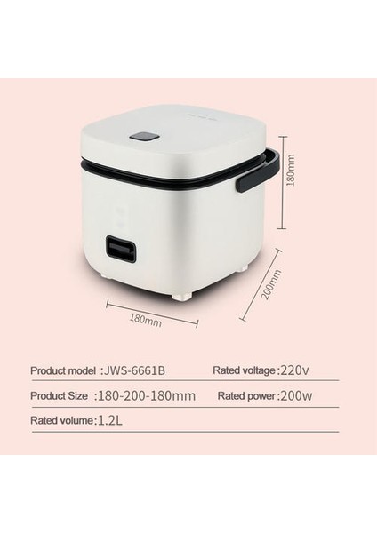 220 V Elektrikli Pirinç Ocak Gıda Vapur Pişirme Pot Mini Taşınabilir Isıtma Öğle Yemeği Kutusu Erişte Sıcak Pot Ocak 1.2l | Pirinç Ocakları(Yurt Dışından) fırsatları