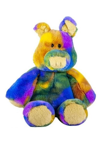 Gökkuşağı Renkli Bebek Pv Peluş Oyuncak Renkli Ayı Tavşan (Domuz)