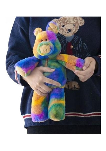 Gökkuşağı Renkli Bebek Pv Peluş Oyuncak Renkli Ayı Tavşan (Domuz)