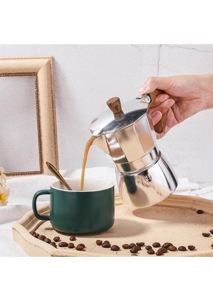 Kahve Makinesi Pot Alüminyum Mocha Espresso Percolator Pot Kahve Su Isıtıcısı Kafeterya Ev Açık Stopetop Kahve Makinesi Cafe Araçları | Kahve Tencereler(Yurt Dışından)