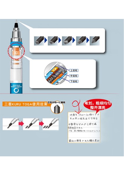 Kara Japonya Mekanik Kalem1 Adet / Toplu 0.5mm Kurşun Dönen Kroki Günlük Yazma Malzemeleri Öğrenci Kırtasiye | Mekanik Kalemler fiyatları