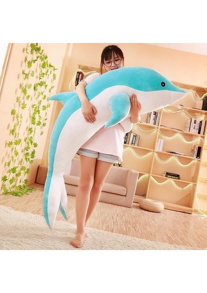 50 cm Peluş Yunus Oyuncak - Mavi (Yurt Dışından)