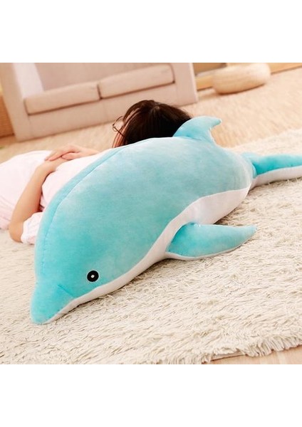50 cm Peluş Yunus Oyuncak - Mavi (Yurt Dışından)