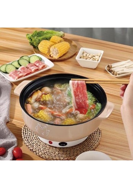 Ev Pirinç Ocak Güveç Pot Çok Fonksiyonlu Elektrikli Vapur Öğrenci Yurdu Yapışmaz Elektrikli Sıcak Pot Büyük Kapasiteli 220 V | Multicokers fırsatları