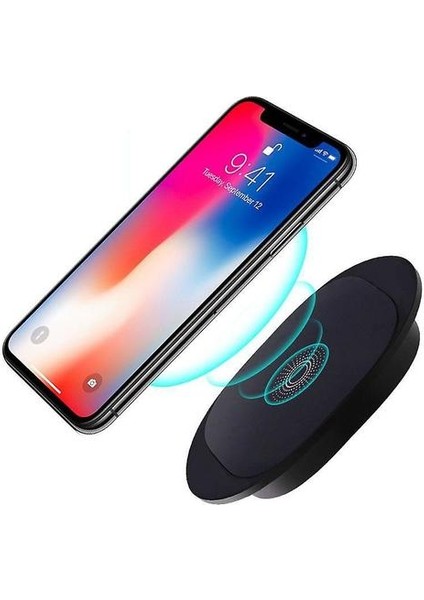 Mesafe Kablosuz Şarj Cihazı Görünmez Mermer Masaüstü Mobilya Masası Gizli Adsorpsiyon