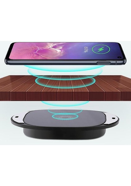 Mesafe Kablosuz Şarj Cihazı Görünmez Mermer Masaüstü Mobilya Masası Gizli Adsorpsiyon fiyatları