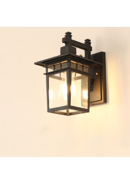 Açık Duvar Lambası Retro LED Duvar Lambası Su Geçirmez ve Pas Geçirmez Aydınlatma Avlu Otel Yatak ve Kahvaltı Lambası Dekoratif Aydınlatma
