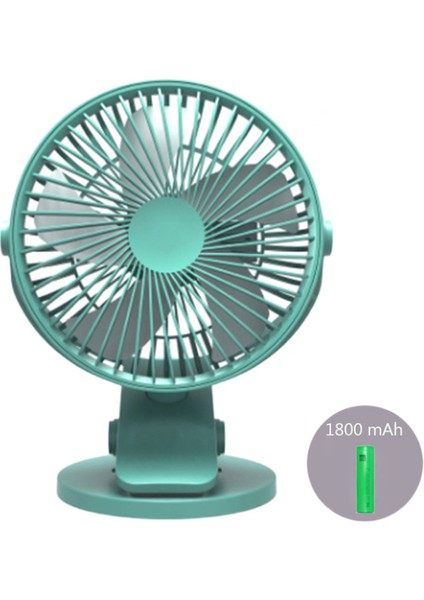 Şarj Edilebilir 1800 Mah USB Fan Masaüstü Mini Fan 3 Hız Süper Süper Soğutucu Ofis Araba Seyahat Gadget'lar Için Taşınabilir Soğutma Klip Fanlar | USB Gadgets