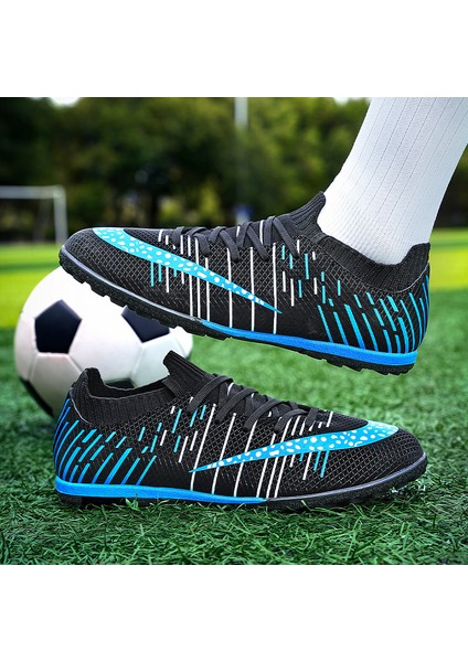Erkekler Futbol Ayakkabıları Futbol Kramponları Eğitim Açık Tf Çim Kaymaz Yükseklik Ayak Bileği Rahat Sneakers fırsatları