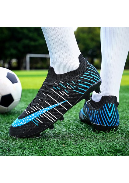 Erkekler Futbol Ayakkabıları Futbol Kramponları Eğitim Açık Ag Çim Kaymaz Yükseklik Ayak Bileği Rahat Sneakers