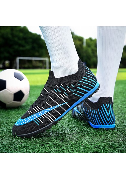 Erkekler Futbol Ayakkabıları Futbol Kramponları Eğitim Açık Tf Çim Kaymaz Yükseklik Ayak Bileği Rahat Sneakers