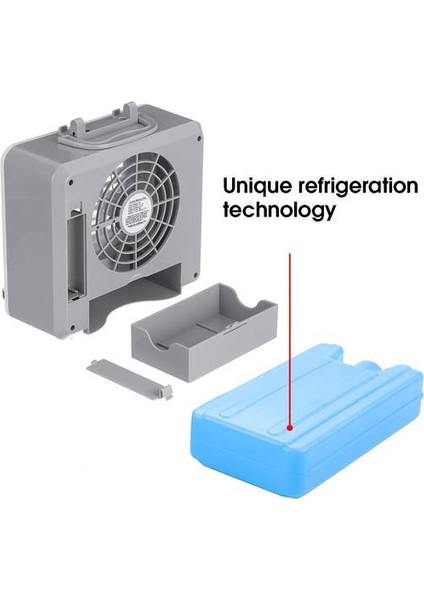 Mini Taşınabilir Klima 3 Hız USB Soğutma Fanı Sessiz Hızlı Serin Fan Ev Ofis Şarj Edilebilir Mini Masaüstü Fan Soğutucu | Fanlar