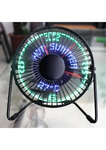 5 V USB Fan Soğutucu Için Araba Masası Hızı ile Işık LED 6 Inç Demir Sanat USB Fan Taşınabilir Operasyon Süper Sessiz Sessiz | USB Gadgets